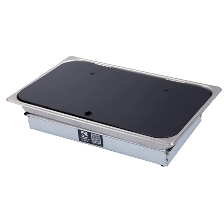 Light Weight  Tempered Lid Covered 2-Burner Built-in RV Cooktop Propane Stove Silver Gas Stove