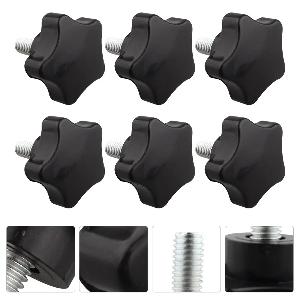 6 قطعة زهر البرقوق المسمار الموضوع المقابض مريح عدم الانزلاق المسمار على مقبض لقط مقبض دائم مقبض للأغذية الميكانيكية #4