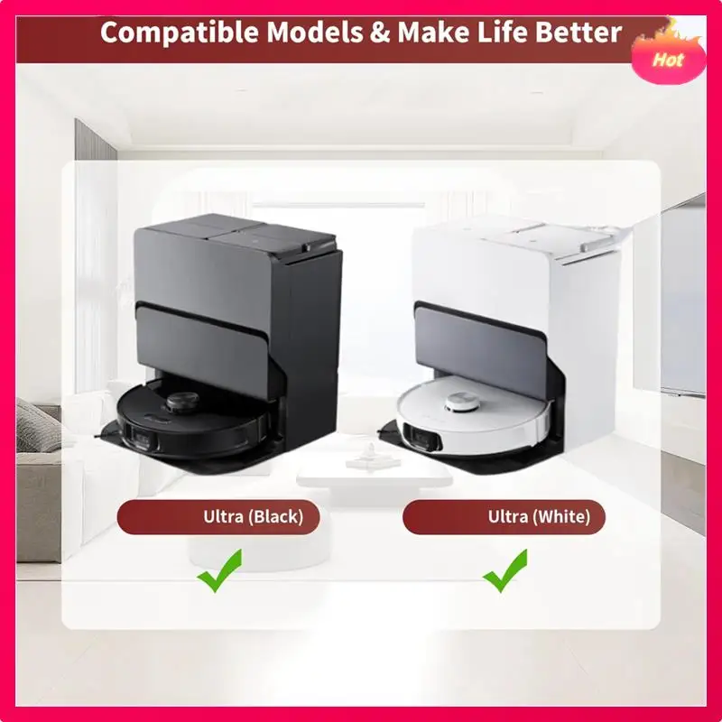 AD-для Roborock S8 Maxv Ultra Аксессуары для подметальных роботов Основная боковая щетка HEPA-фильтр Аксессуары для мешков для пыли