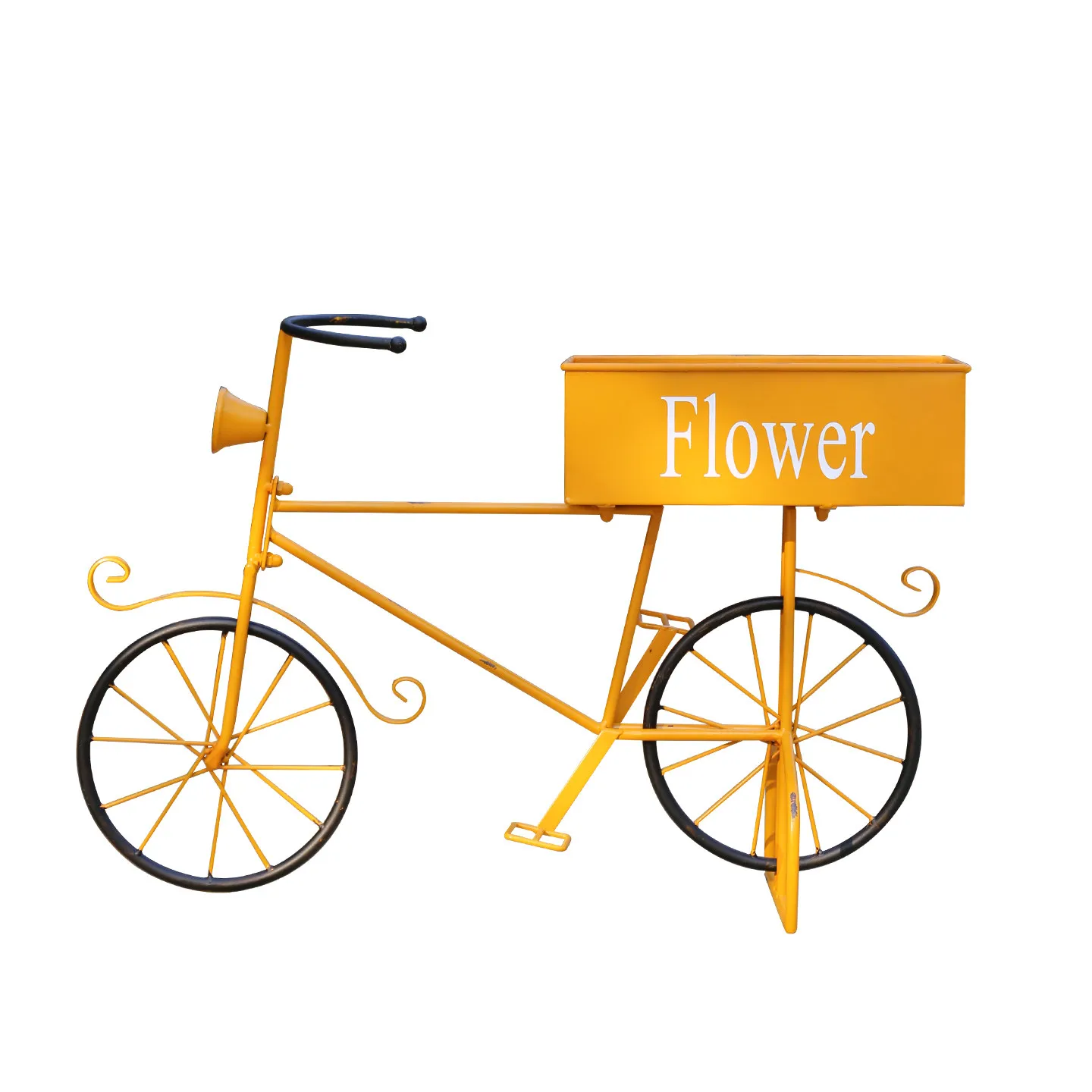 Cute float flower stand, fresh garden flower pot holder, garden courtyard window display rack, bicycle decoration storage stand