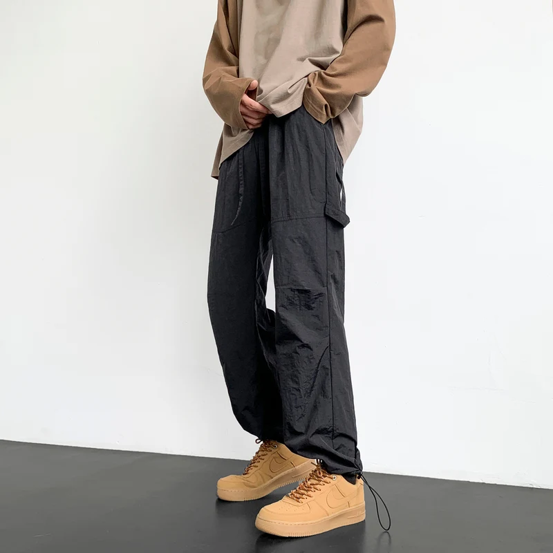 

American Sle Men's Bla Work Trousers Autumnal High Street Trendy Large Size Paratrooper Pants Functional Casual Pants