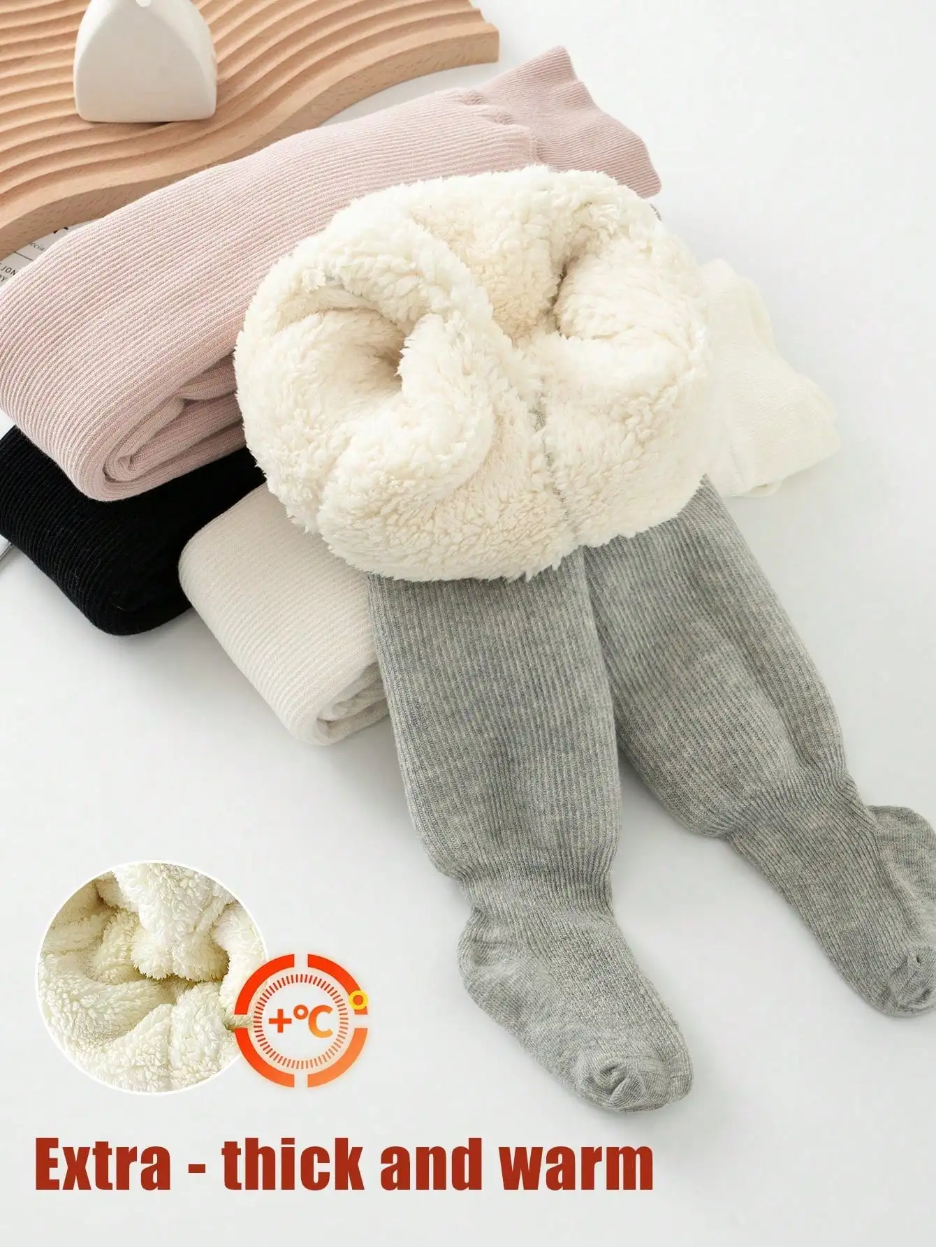 A set of warm children's pantyhose, suitable for girls aged 0-10 years old, children's winter underwear, girls' winter leggings,