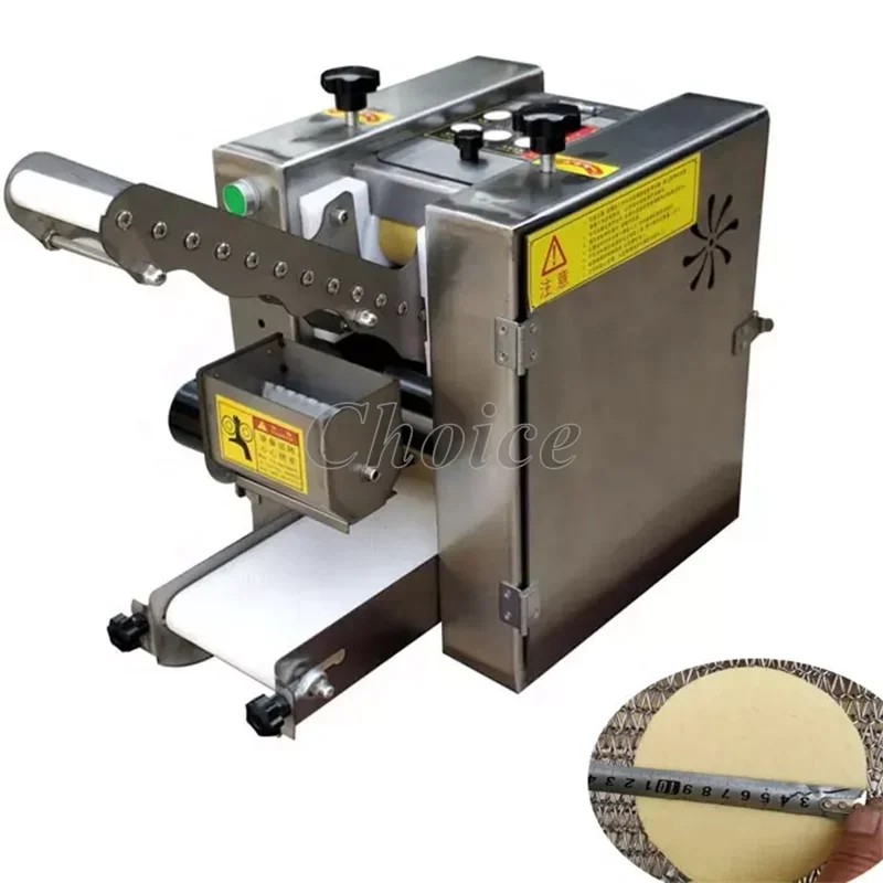 Commercial Large Dumpling Wrapper Maker 14cm Diameter Automatic Spring Roll Skin Maker / Crepe Tortilla Chapati Roti Machine