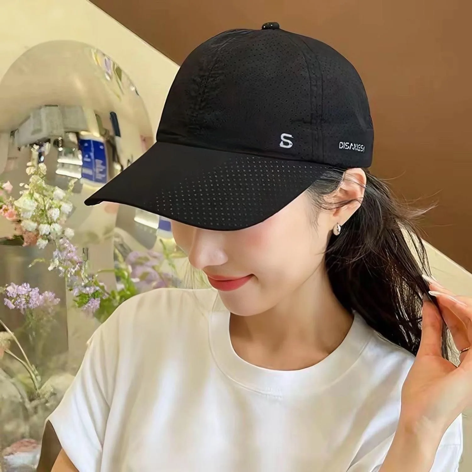 New design running cap, thin, quick-drying, breathable, visor outdoor, women' and men sun protection summer fishing baseball cap