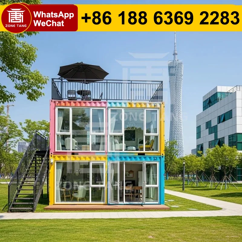 

Красивые контейнерные домики Контроль температуры Мобильный дом Герметичные сборные домики Плоский пакетный дом Сборный временный лабораторный лагерь