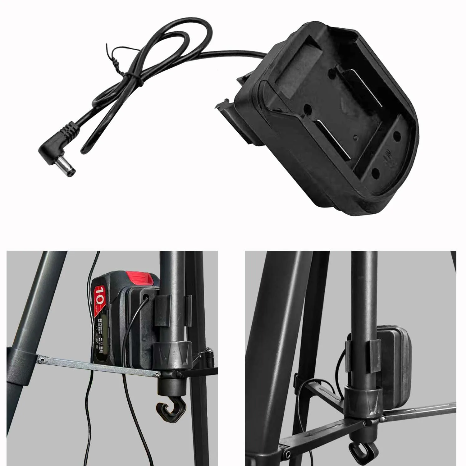 Replacement Connector Base for BL1830 BL1430 BL1860 For battery Terminal Block with 60cm Cable and 9.5x9.5x8cm Size