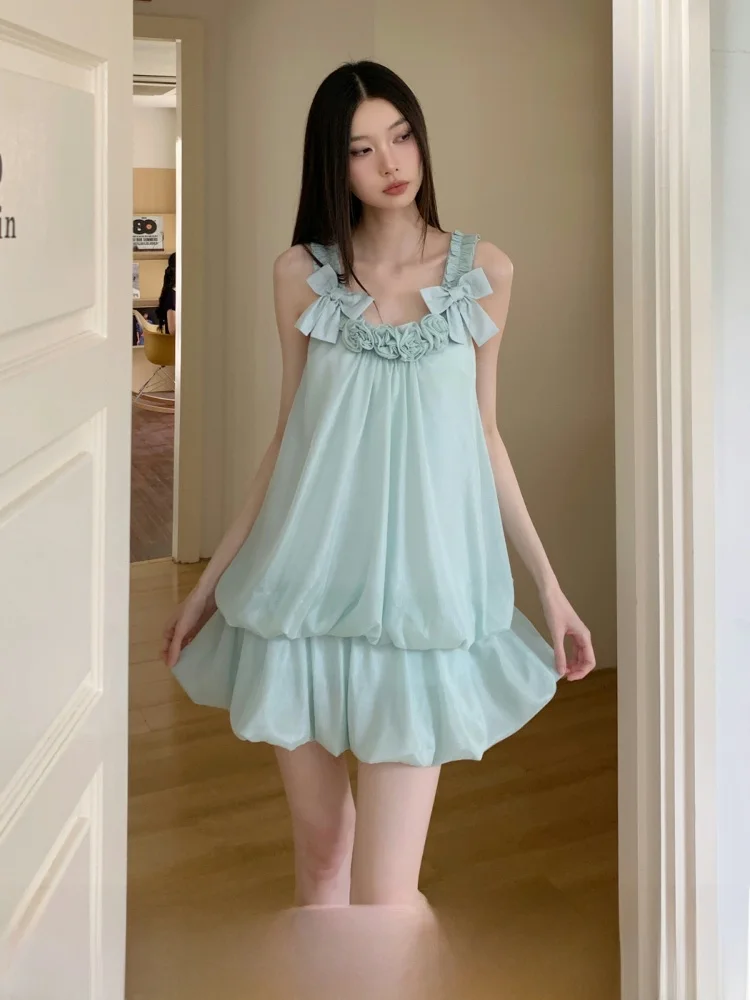 

Женское платье MOXI Blue Summer Design Sense с кружевной отделкой и завязками, без бретелек, из полиэфирного волокна, для повседневной носки