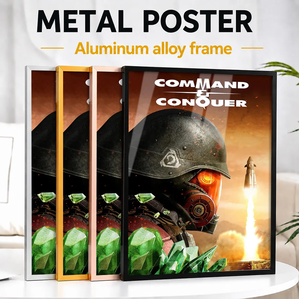 Command & Conquer Soldier Rocket Metal Poster With Aluminum Alloy Frame Personalized Hero Tribute Wall Art Ideal For Game Room