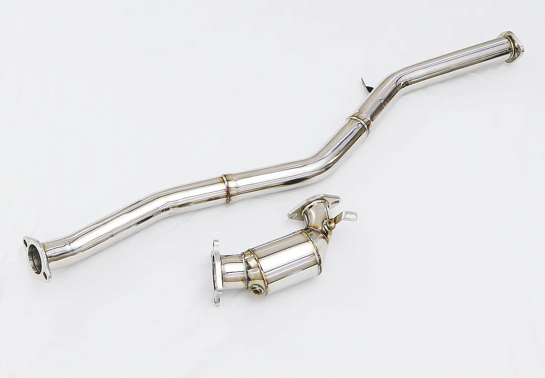 Turbo Downpipe com catalisador para Subaru Impreza, WRX STI, 2008-14, EJ20, EJ25, 3