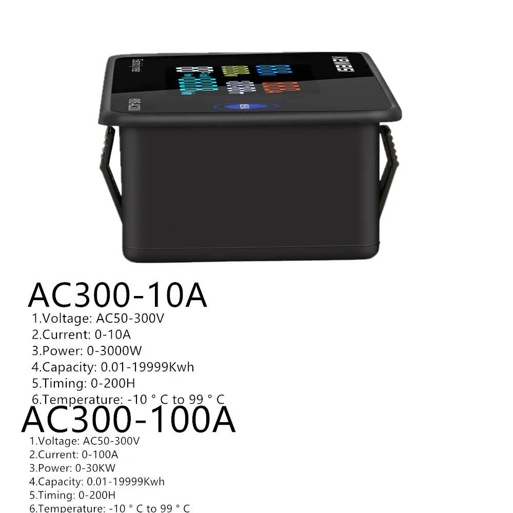 6 in 1 KWS-AC300 100A Digital Wattmeter AC Ammeter KWS Power Energy Meter Volt Watt Kwh LED Voltmeter with Reset Function