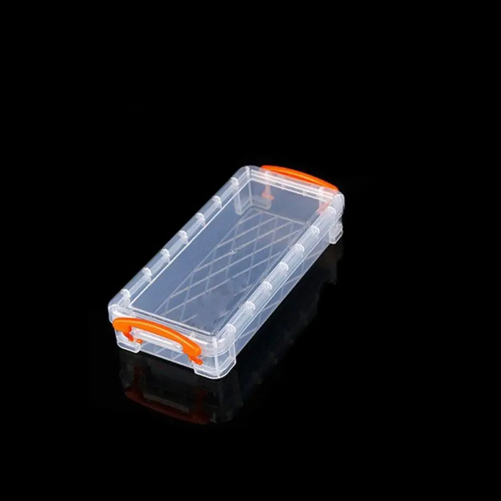 Simple Transparent Pencil Case Large Capacity Multi Functional Pencil Box Plastic Thickened Storage Box Change Key