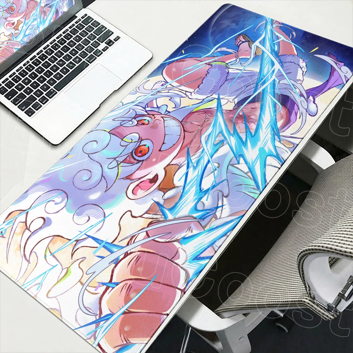 PC Anime Desk Pad XXL Gamer Lock Edge Mouse Mat One Piece Luffy Large Gaming Keyboard Mausepads Student Writing Anti-slip Carpet