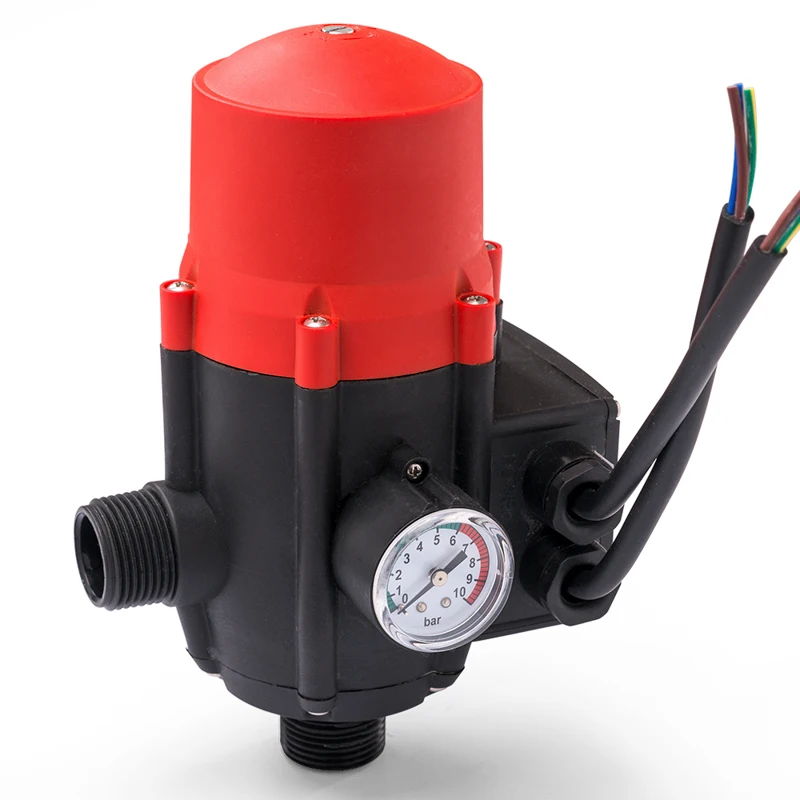 Automatic adjustable pressure controller for household one inch self priming pump water flow electronic pressure switch