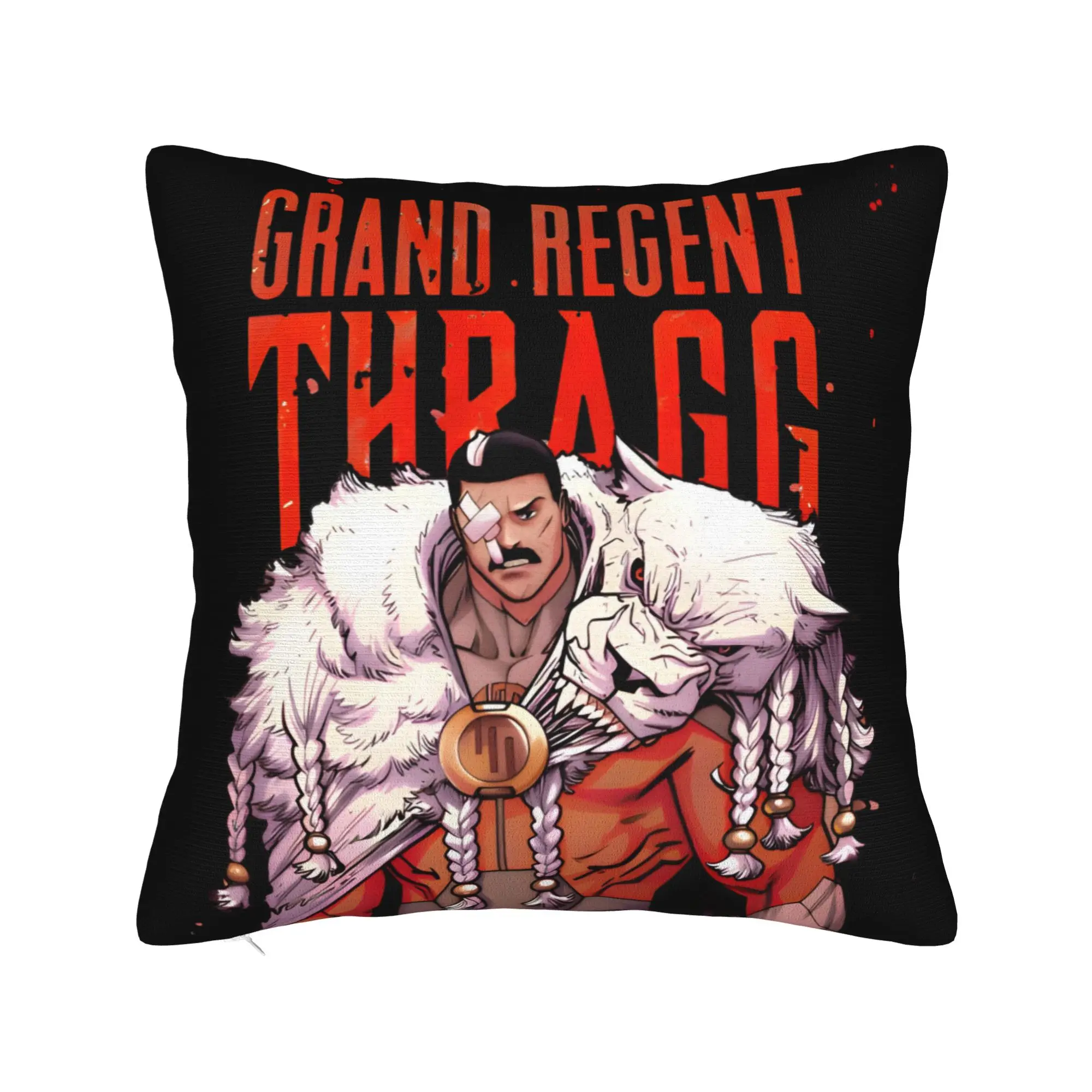Funda de almohada Invincible King Of Viltrumite, funda de almohada suave para sofá, decoración del hogar, fundas de almohada divertidas
