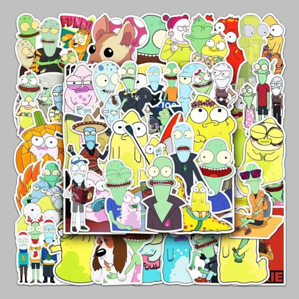 

10/30/50PCS Cartoon Solar Opposites Season Stickers DIY Skateboard Phone Laptop Luggage Classic Graffiti Cool Sticker Kid Toy