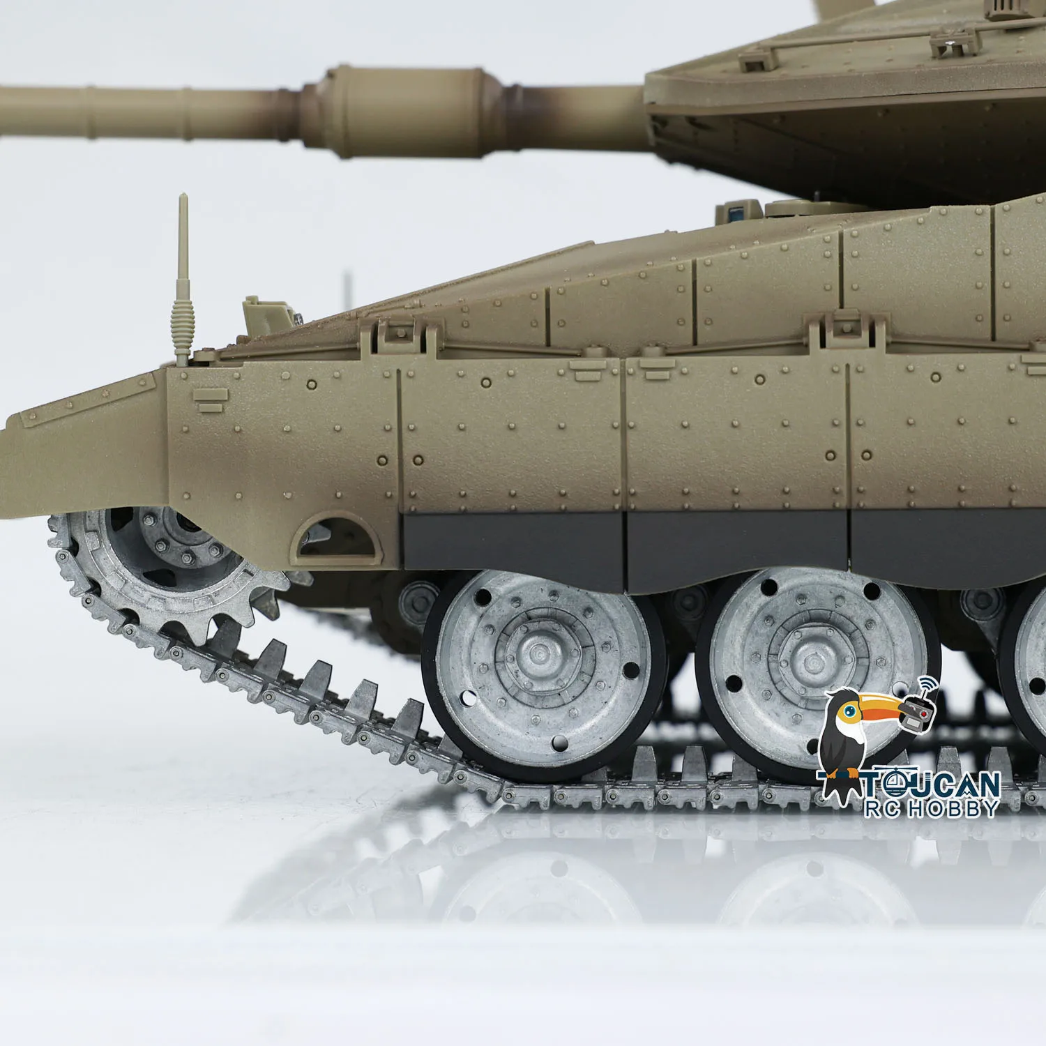 Heng Long RC Tanque 1/16 3958 TK7.0 IDF Merkava MK IV 360 °   Modelo de juguetes RC de tanques FPV profesionales Ver de disparo BB infrarrojo giratorio
