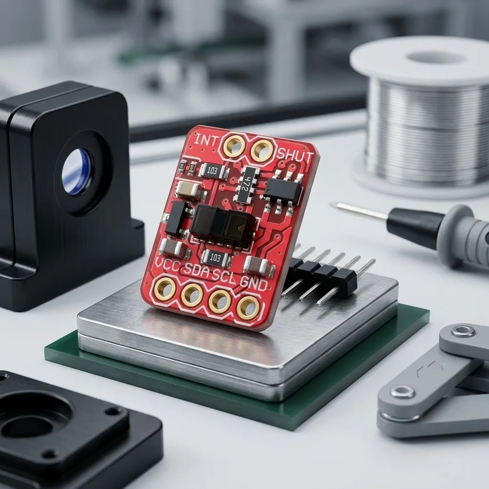 VL53L1X Optical Distance Sensor Board Time-of-Flight Based 4m Range I2C Interface for Edge AI and Sensor Projects