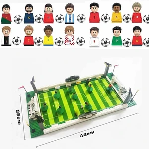 Berühmte Fußball -Feldstadionblöcke, Mini -Figuren des Fußballspielers, Match Building -Ziegel, Spielzeuggeschenk für Kinder 10 Hauptverkaufsstadion Lego Stadium - №10