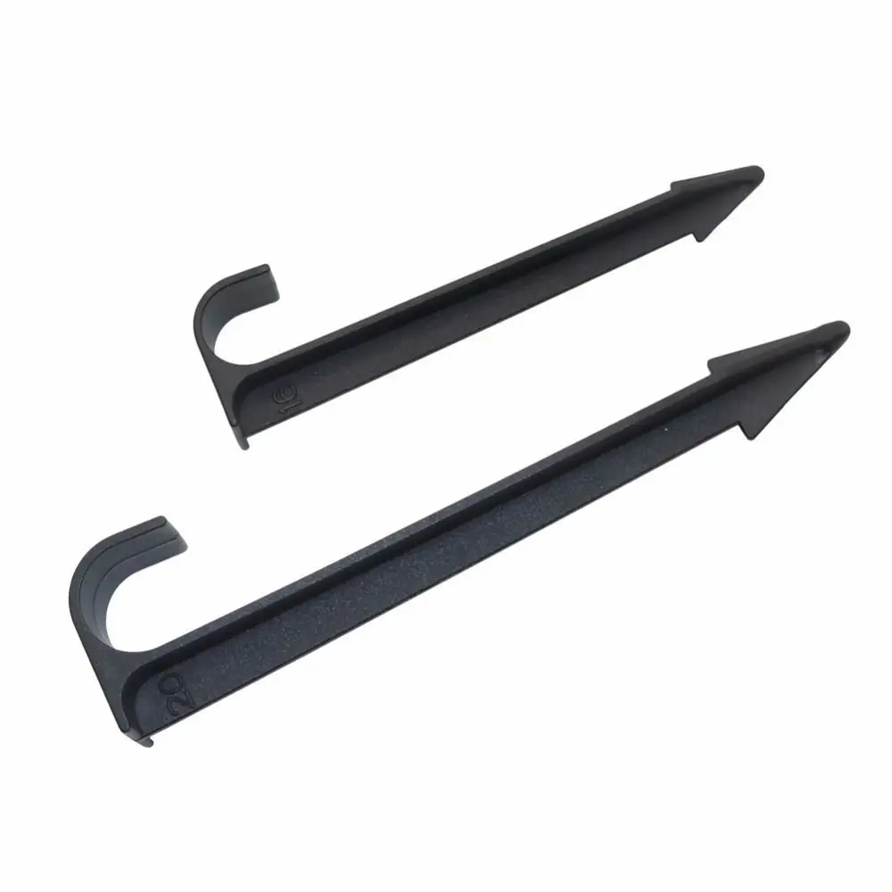 Suporte de mangueira PE preto, haste de suporte tipo C, plugue de jardinagem, novo, 16mm, 20mm, 10 peças