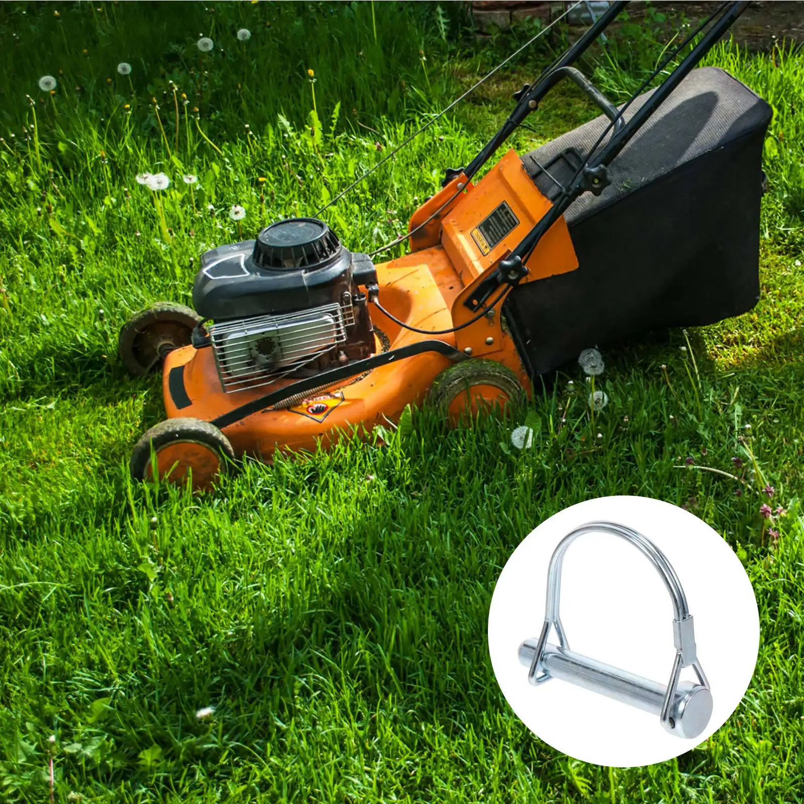 

10Pcs Shaft Locking Hitch Pin Steel High Strength Carbon Quick Release Trailer Coupler Safety Lock Pin for Farm Garden