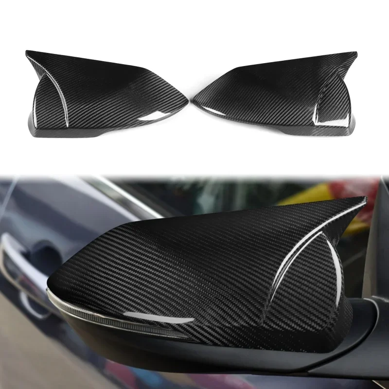 paste Style Carbon fiber Rearview mirror housing Shell cover For Hyundai Elantra 2021-2023