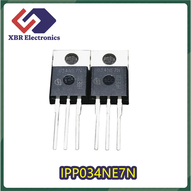 (15/40 pieces) IPP034NE7N 034NE7N TO-220 75V 100A MOSFET Brand New Original In Stock, Fast Shipping
