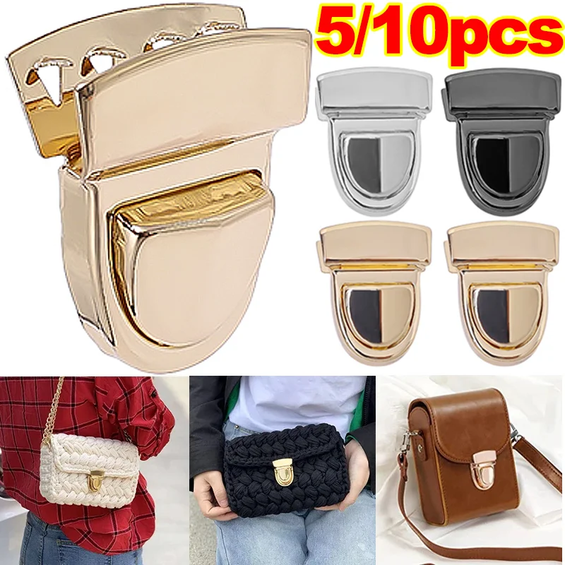 5/10 pçs fechaduras de metal saco fecho captura fivelas bolsas sacos de ombro bolsa totes fechos snap fechos diy artesanato saco acessórios