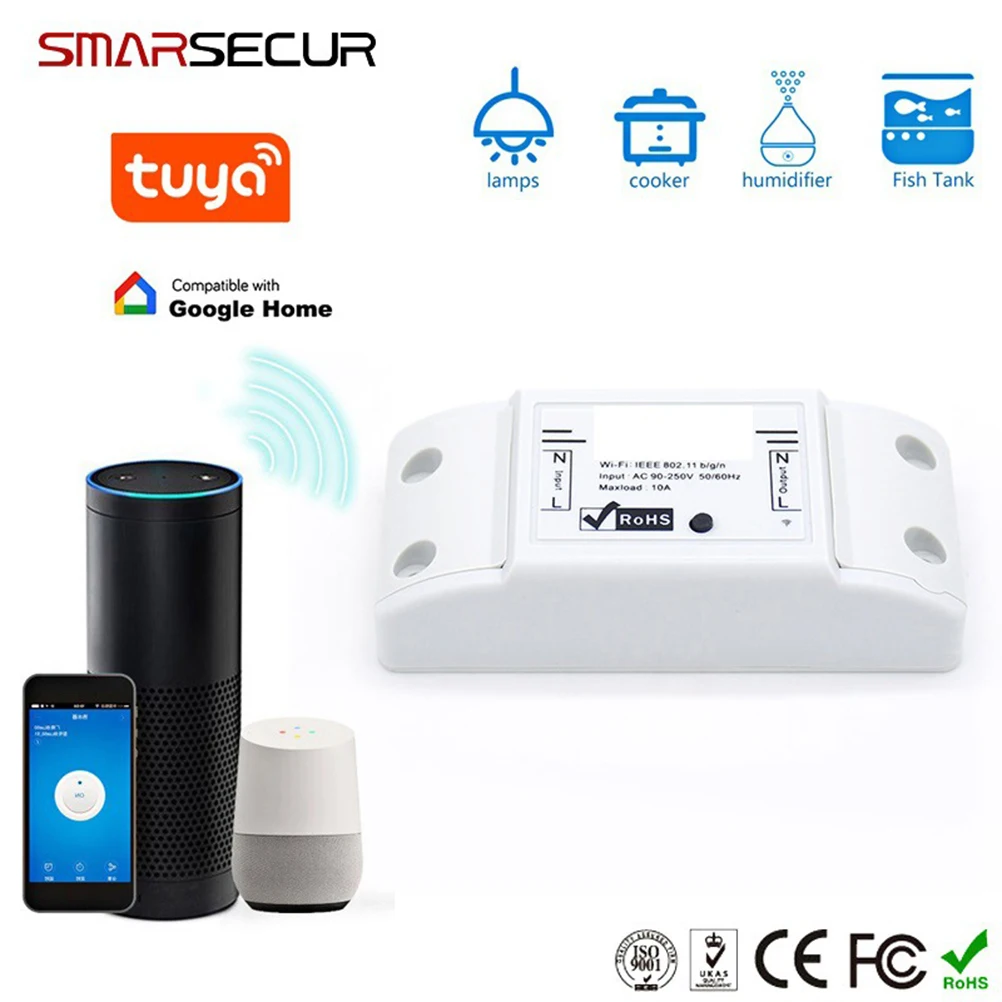 

WiFi Smart Switch Control Timing Modification System Lighting Wireless Remote Home Appliance Universal LED Ceiling Lamp Timer