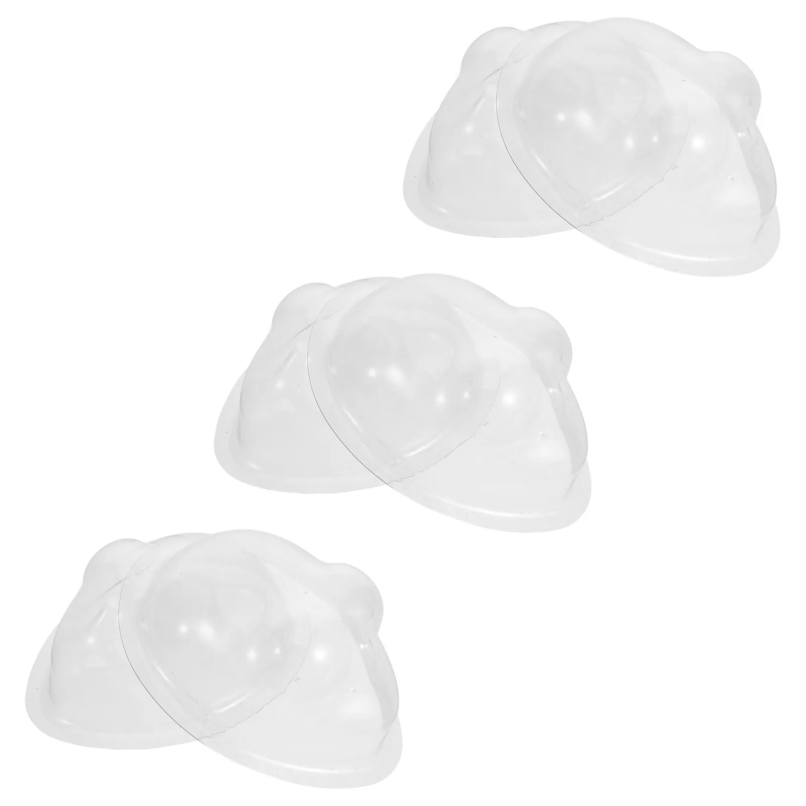 

6Pcs Clear Face Mask for Transparent Hard Protective Cover 3D Anti-Scratch Display Case for 60Cm Bjd Collectibles