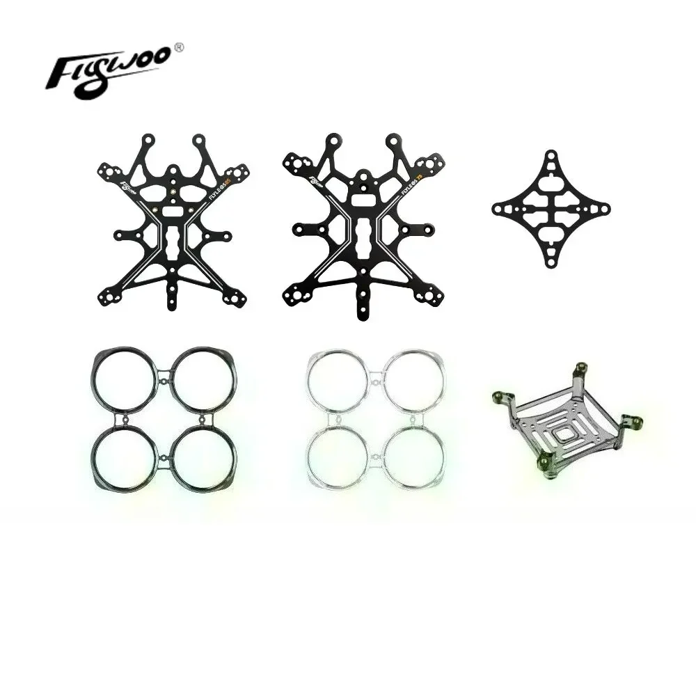 Flywoo FlyLens 75 85 O3 O4 Kit de accesorios de marco, soporte VTX y placa inferior de fibra de carbono para piezas de reparación de drones FPV Freestyle