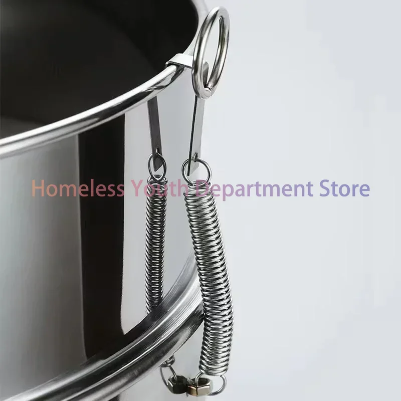 غربال أوتوماتيكي كهربائي 40 سم، غربال معالجة دقيق من الفولاذ المقاوم للصدأ، آلة غربال تهتز