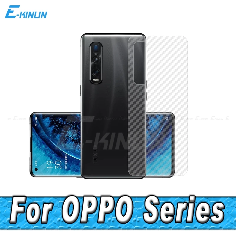 Carbon Fiber Screen Protector For Oppo Find X6 X5 X3 X2 Neo X R17 RX17 F21 F21s F19 F19s F17 F15 Pro Plus Lite Back Cover Film