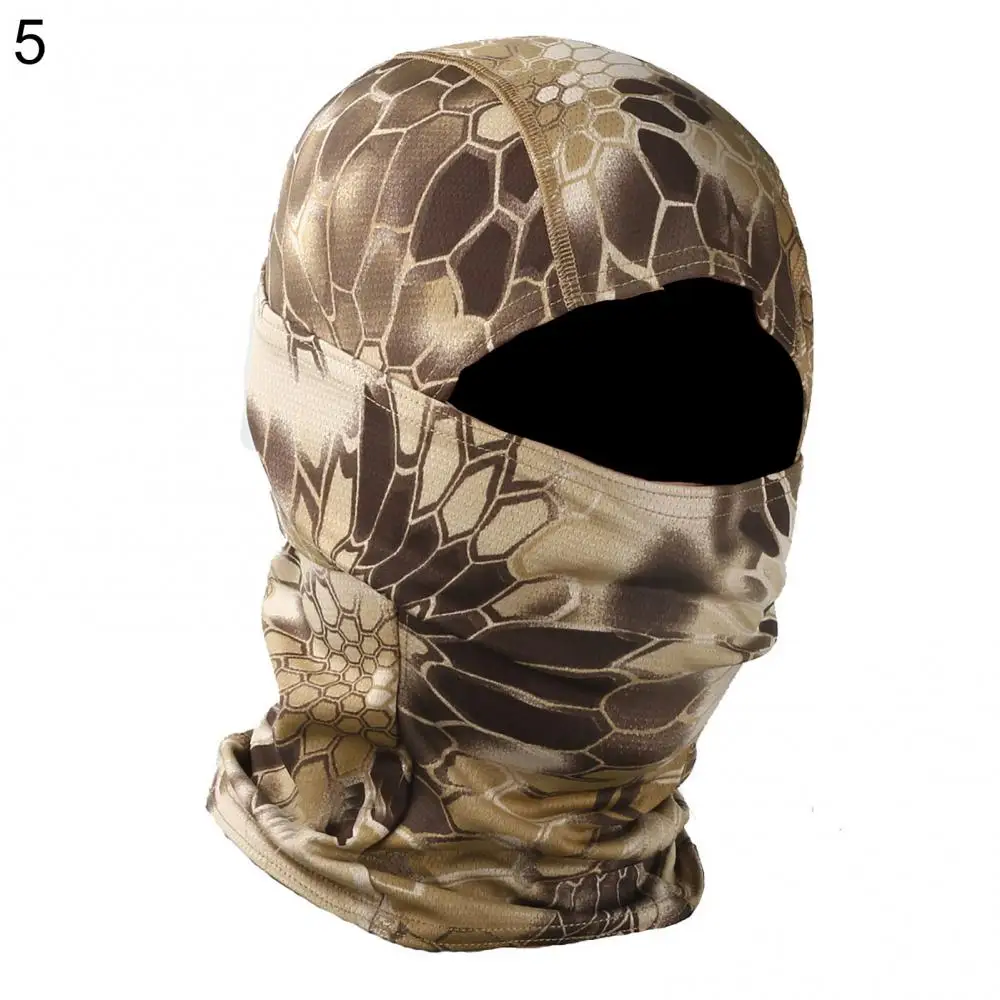 Camo Print Scarve Women Men Cycling Balaclava Neck Gaiter Cap Full Face Cover Skiing Fishing Camping Outdoor Camouflage