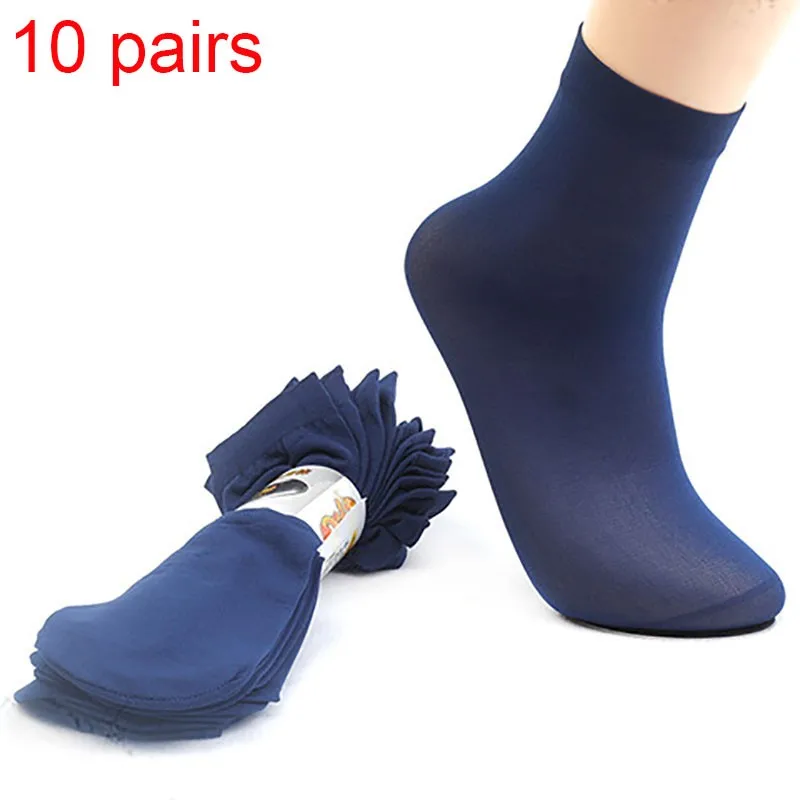 

10 Pairs Of Men Socks Mercerized Cotton Breathable Socks Fashionable And Versatile Office Thin In Tube Socks FZ102