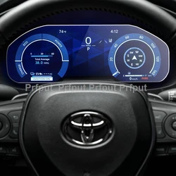 TPU Screen protector For Toyota RAV4 50 Series 2022-2023 12.3 Inch Car Infotainment Radio GPS Navigation Display film