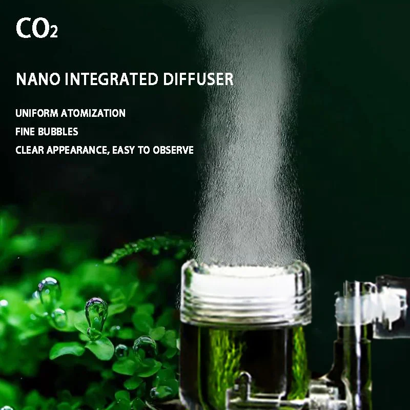 

4 In 1 CO2 Diffuser Atomizer Connected Nano Integrated Diffuser Transparent Durable Glass Refiner For Fish Tank Aquarium