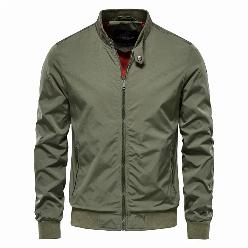 Chaqueta de béisbol de alta calidad para hombre, abrigos a prueba de viento para exteriores, moda coreana, cuello alto, 5XL, Otoño, nuevo