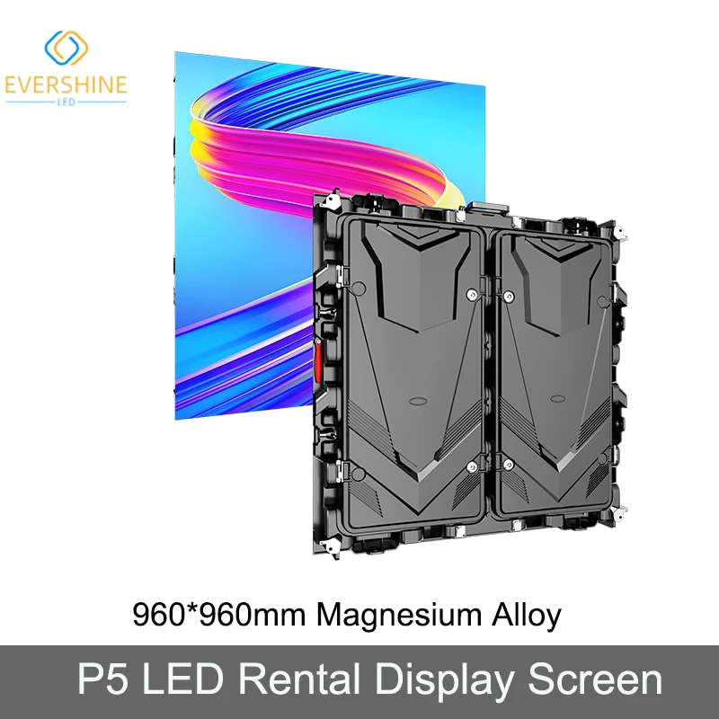 

Аренда светодиодного дисплея P5 960*960 мм из магниевого сплава, легкая светодиодная панель 3840 Гц, светодиодная видеостена для концертной сцены, мероприятия