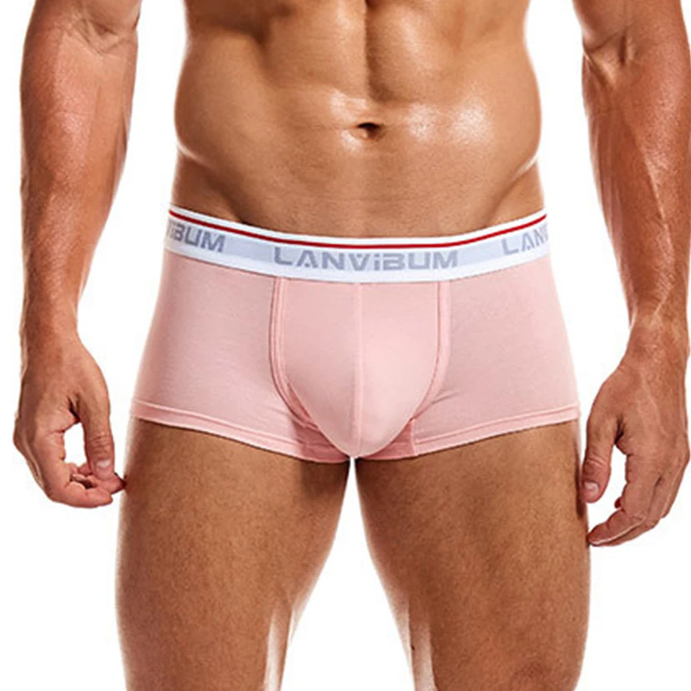 

1pc Fashion Men's Underwear Low Waist Comfortable Bulge Pouch Boxers Shorts Underpants Sexy Man Panties