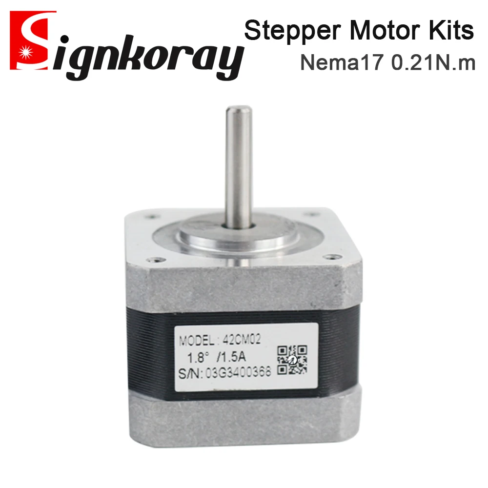 SignkoRay NEMA17 Leadshine 42CM Series 0.21N.m 1.5A 2Phase Stepper Motor Shaft Diameter 5mm Stepper Driver DM422S