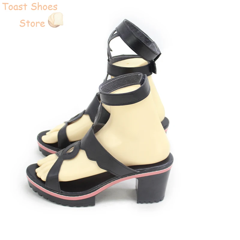 Houshou Marine Cosplay Shoes Halloween Carnival Boots VTuber Cosplay Prop PU Leather Shoes Costume Prop