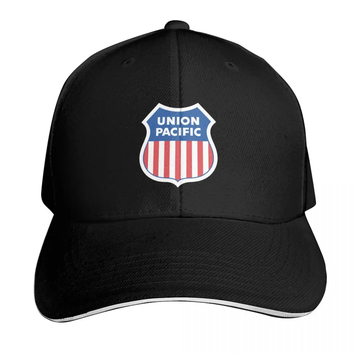 Union Pacific Baseball Cap Breathable Mesh Back Adjustable Buckle Closure Moisture Wicking Quick Dry