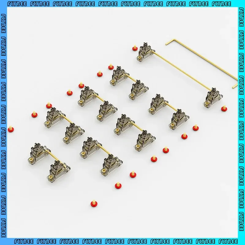 

Gateron Ink V2 Pro Stabilizer Translucent Satellite Axis 7u 6.25u 2u Pcb Mount Screw In Set Golden Wire Customized Diy Accessory