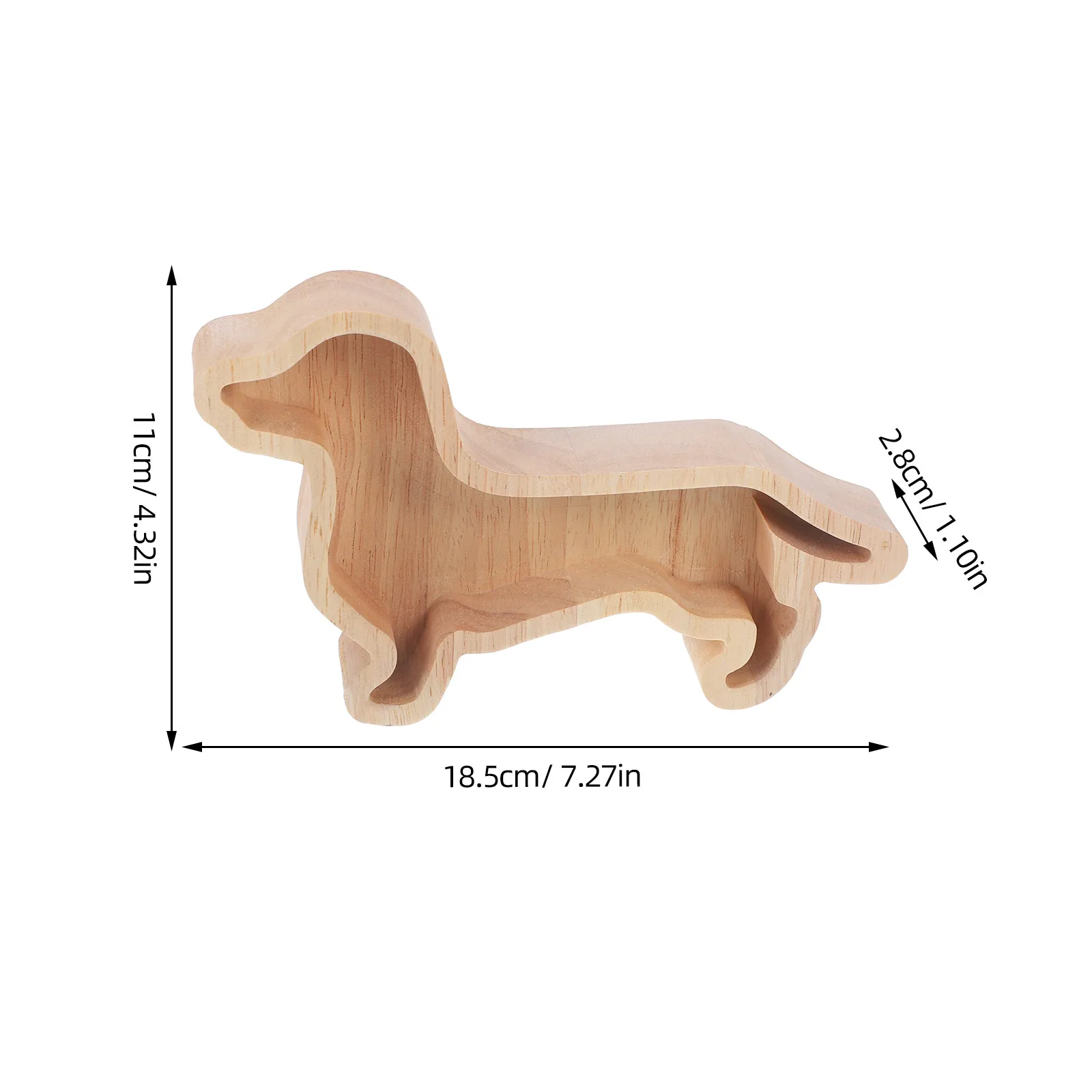 Dessert Fruit Dish Christmas Snacks/Fruit/Cookies Wood Decoration Dish Dachshund Dog Shape Serving Tray Charcuterie Board