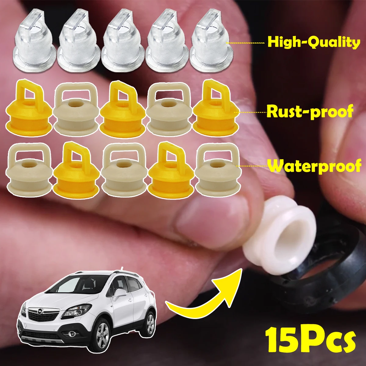 

15Pcs Shift Cable Bushing For Vauxhall Opel Mokka A J13 Linkage End Rubber Repair Grommet Clips Sleeve Parts 2012 2013 2014-2019