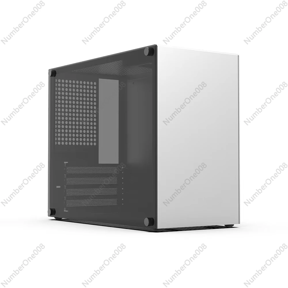 Aluminum MATX Case ZZAW C2Desktop Computer Case Computer Gaming Computer Case with DIY Installation forGaming andHome Office Use