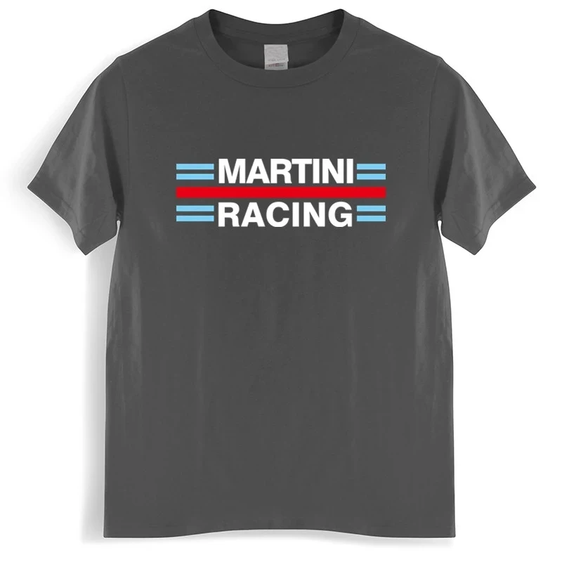 Cotton Tshirt Men Crew Neck Tops Williams Martini Racing New Men\'s Shirt Short Sleeves Bigger Size Homme Black T-shirt 64891