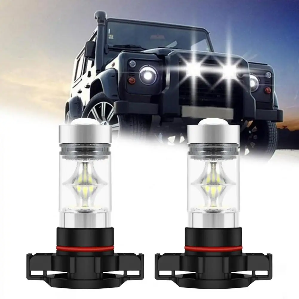 H7 LED Car Fog Lights Bulb 12V 100W Low Beam Light with Lens Aluminum Alloy Super Bright White Light Daytime Running Light