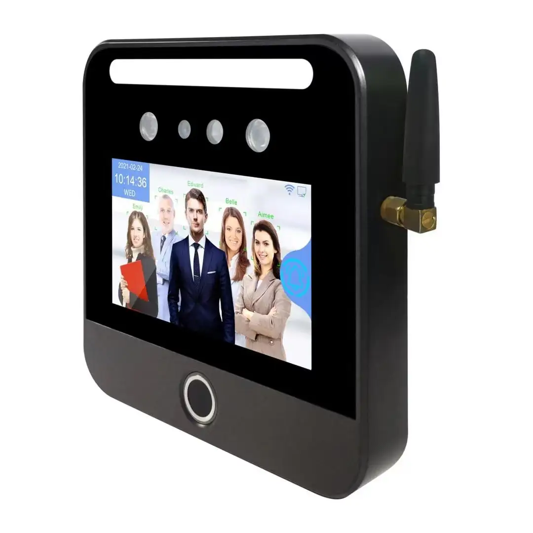 Cloud Based Face Recognition Biometric Attendance  TIMMY TM-AI03F 5.0 Inch IPS Touch Screen Inbuilt Backup Battery Time