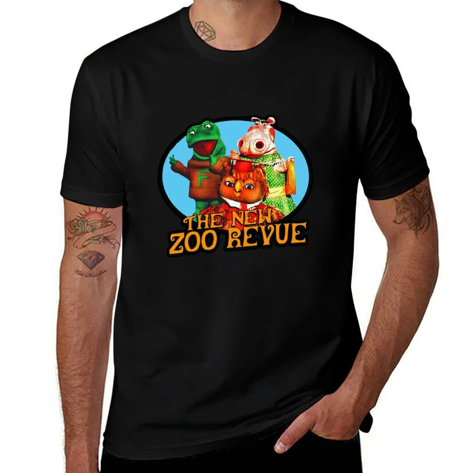 Retro The New Zoo Revue T-Shirt Fashion Print Casual Short Sleeve